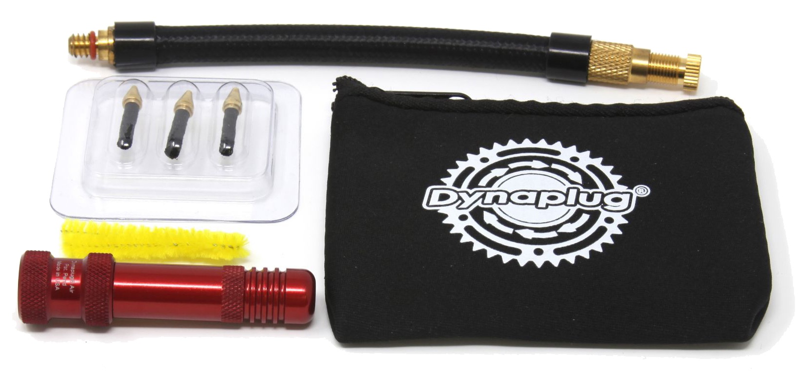 Reservedele - Tubeless - Dynaplug Air Tubeless MTB Tyre Repair and Inflation Kit - Rød