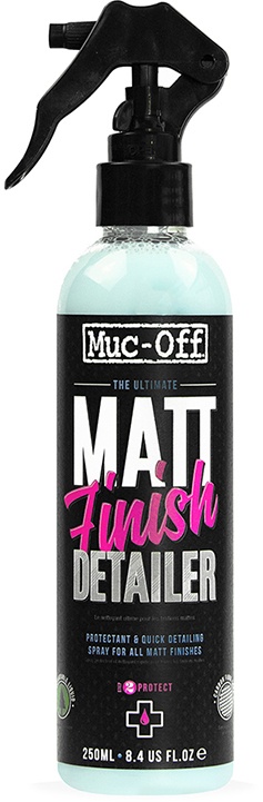 Se Muc-Off Matt Finish Detailer - Beskyttelsesspray - 250 ml. hos Cykelexperten.dk