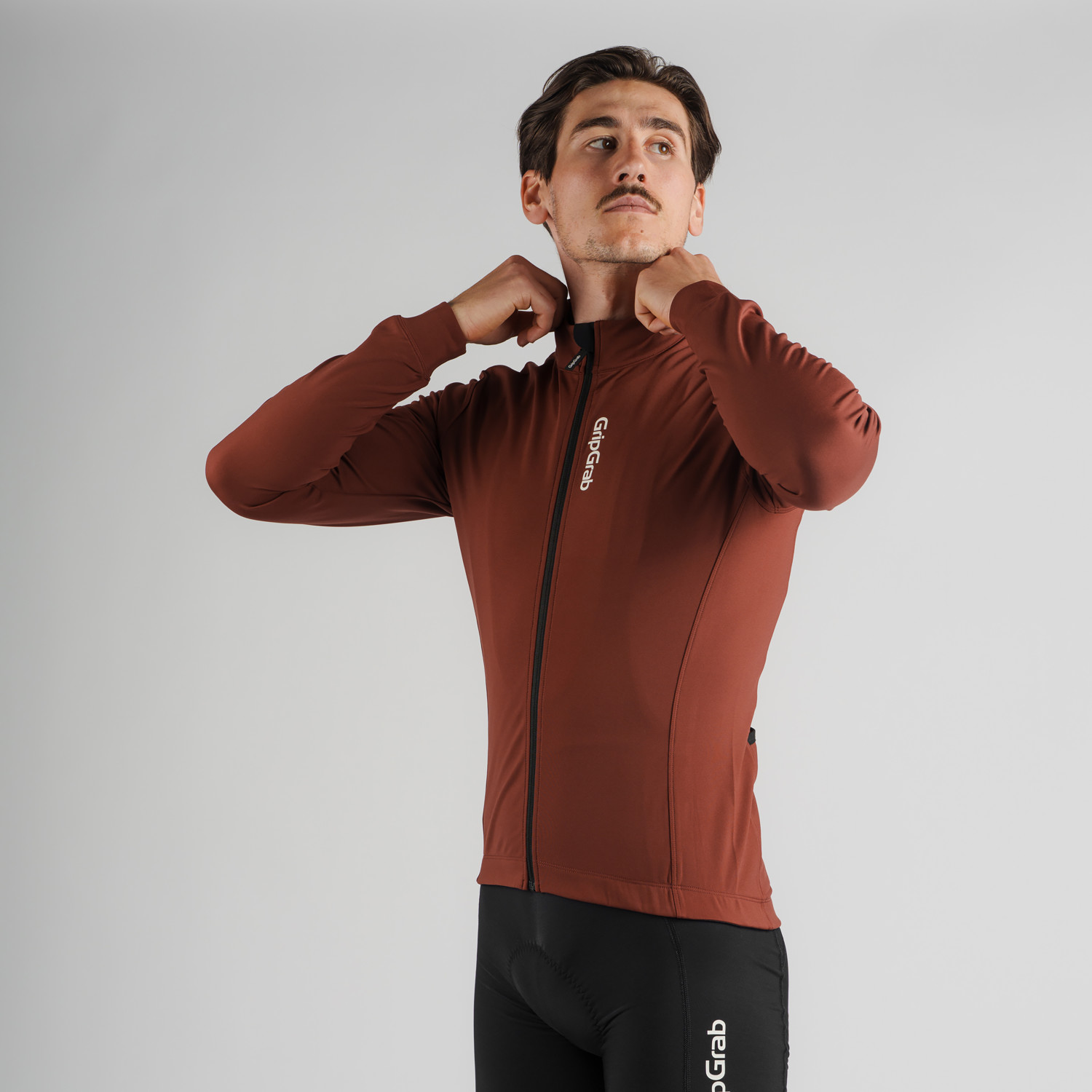 Beklædning - Cykeltrøjer - GripGrab RIDE Langærmet termocykeltrøje - Dark Red