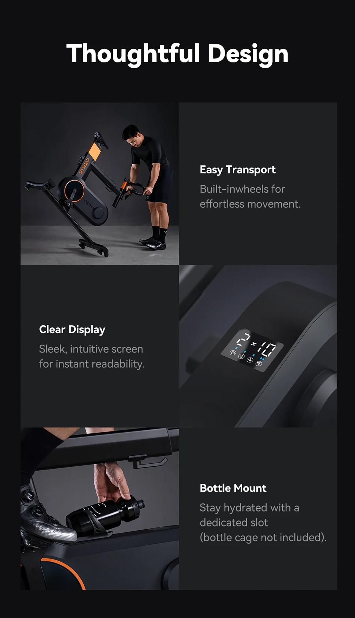 Tilbehør - Hometrainer - Cycplus T7 Smartbike Hometrainer