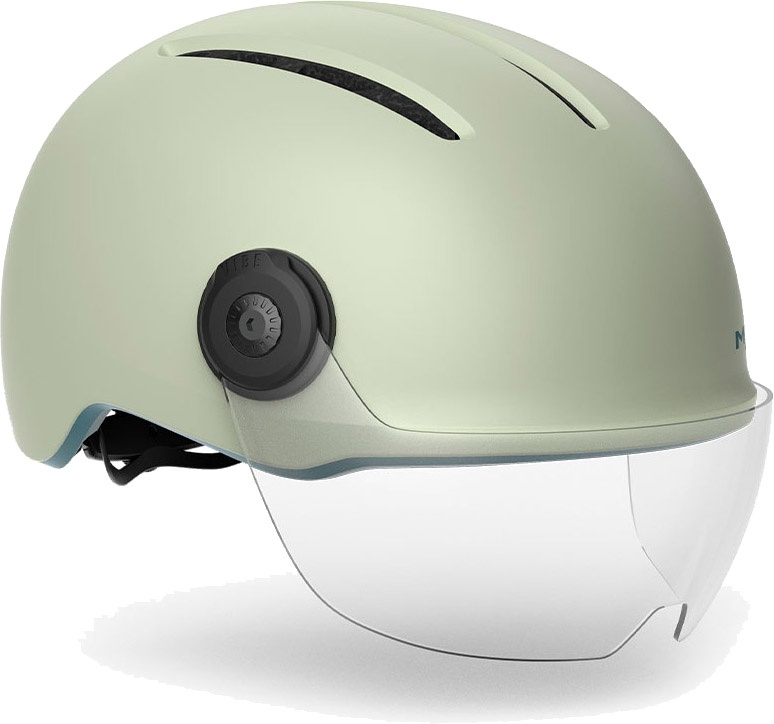 Se MET Helmet Vibe On MIPS m. LED - Moss Gray/Matt (elcykel hjelm) hos Cykelexperten.dk