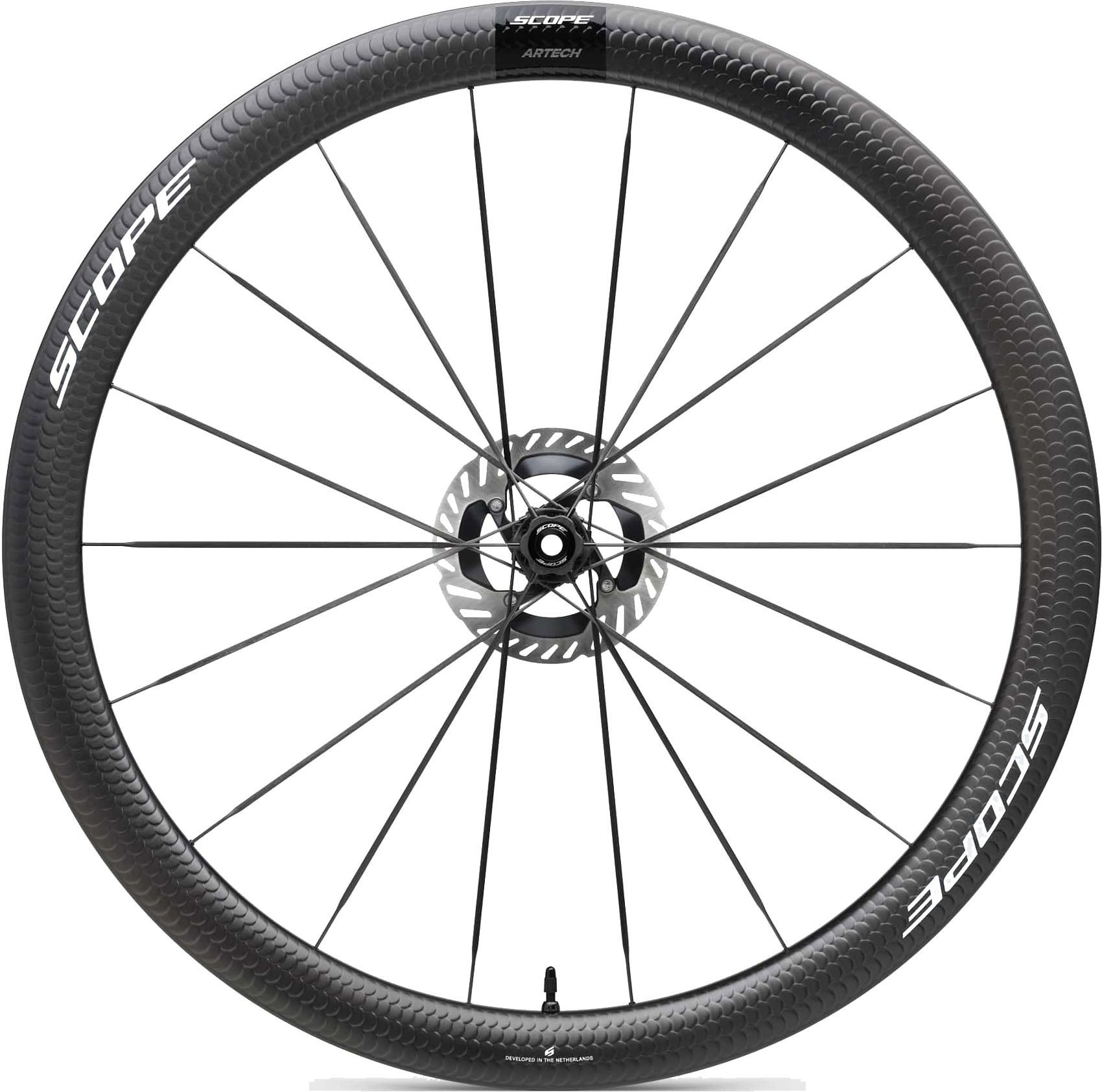 Reservedele - Hjulsæt - Scope Artec 4 Carbon Hjulsæt (Black Decal)