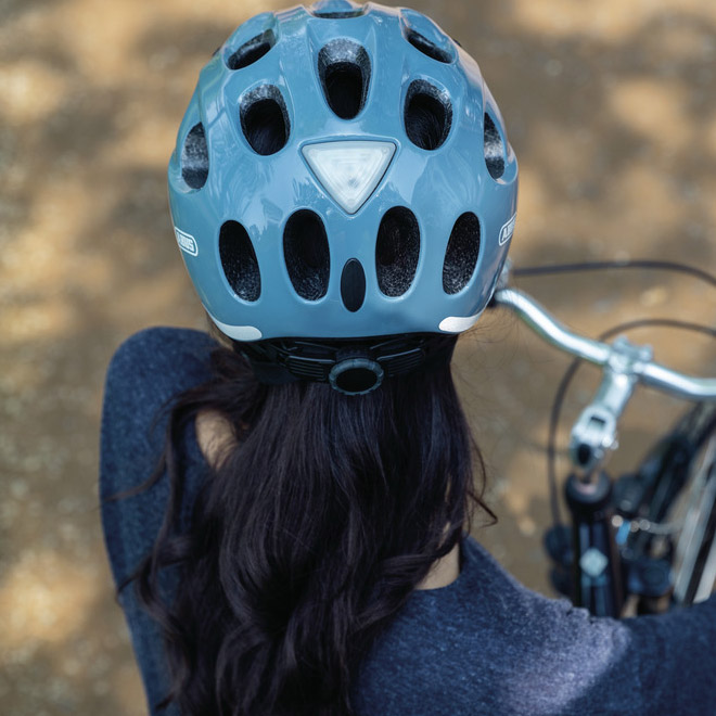 Beklædning - Cykelhjelme - Abus Youn-I ACE m. LED lys - Grå
