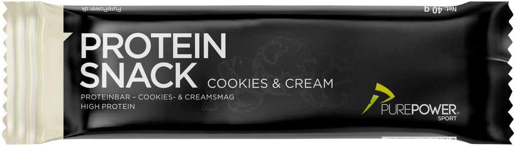 Purepower Protein Snack Cookies & Cream 40g Fra Purepower