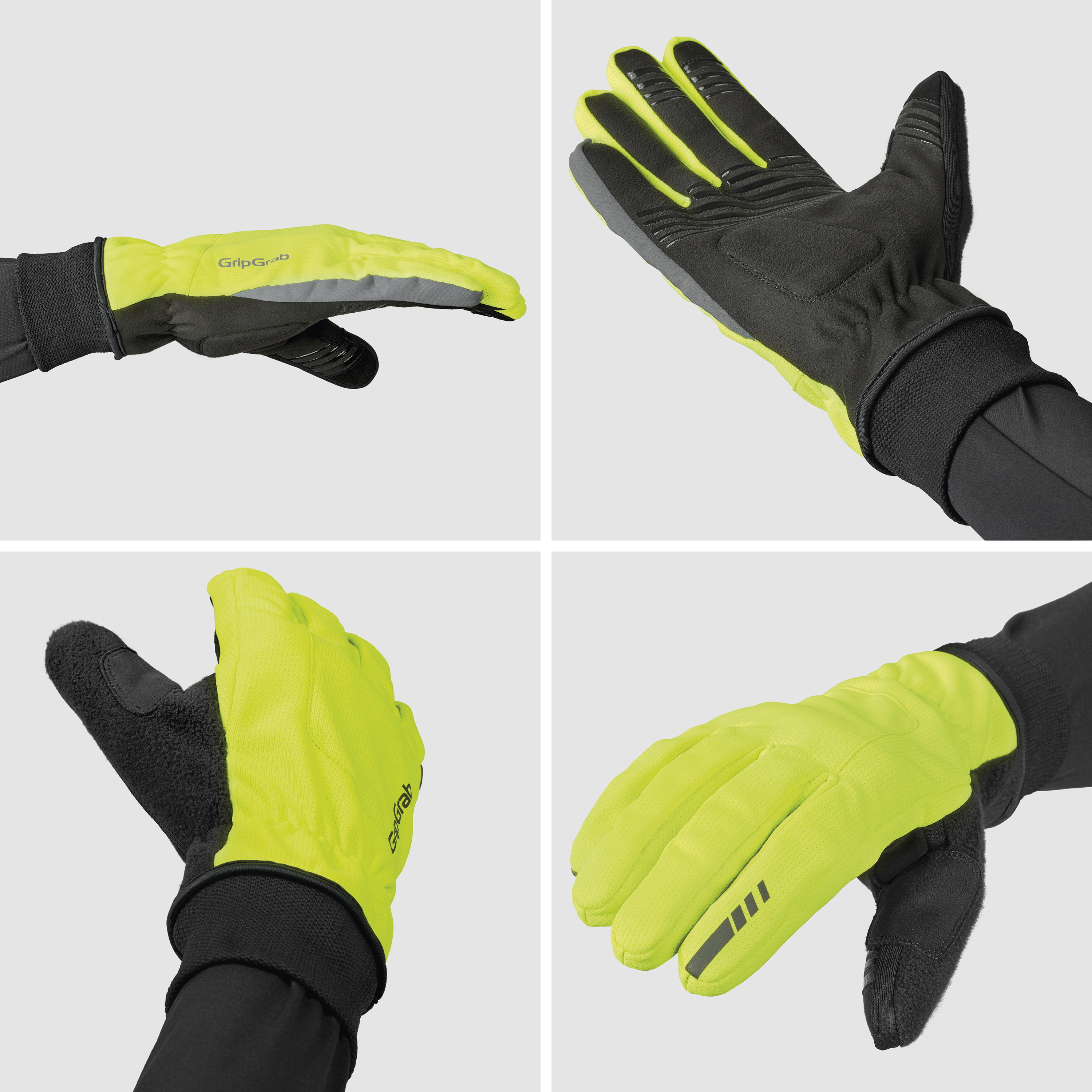 Beklædning - Cykelhandsker - GripGrab Windster 2 vindtætte vinterhandsker - Hi-Vis