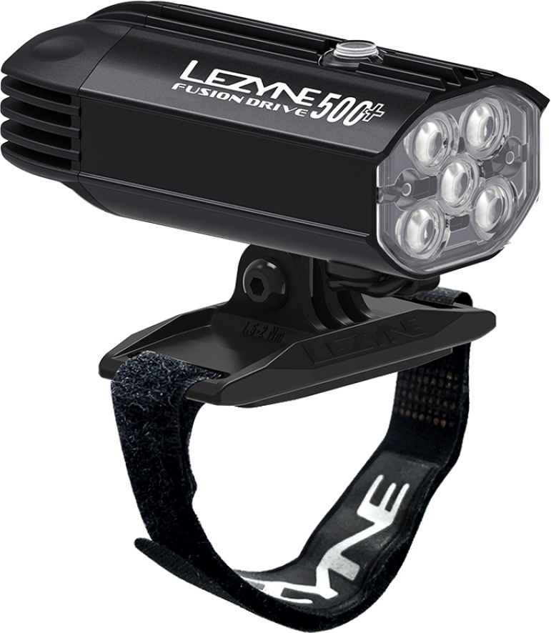 Lezyne Helmet Fusion Drive 500+ Hjelmlygte 500 lumen - Black