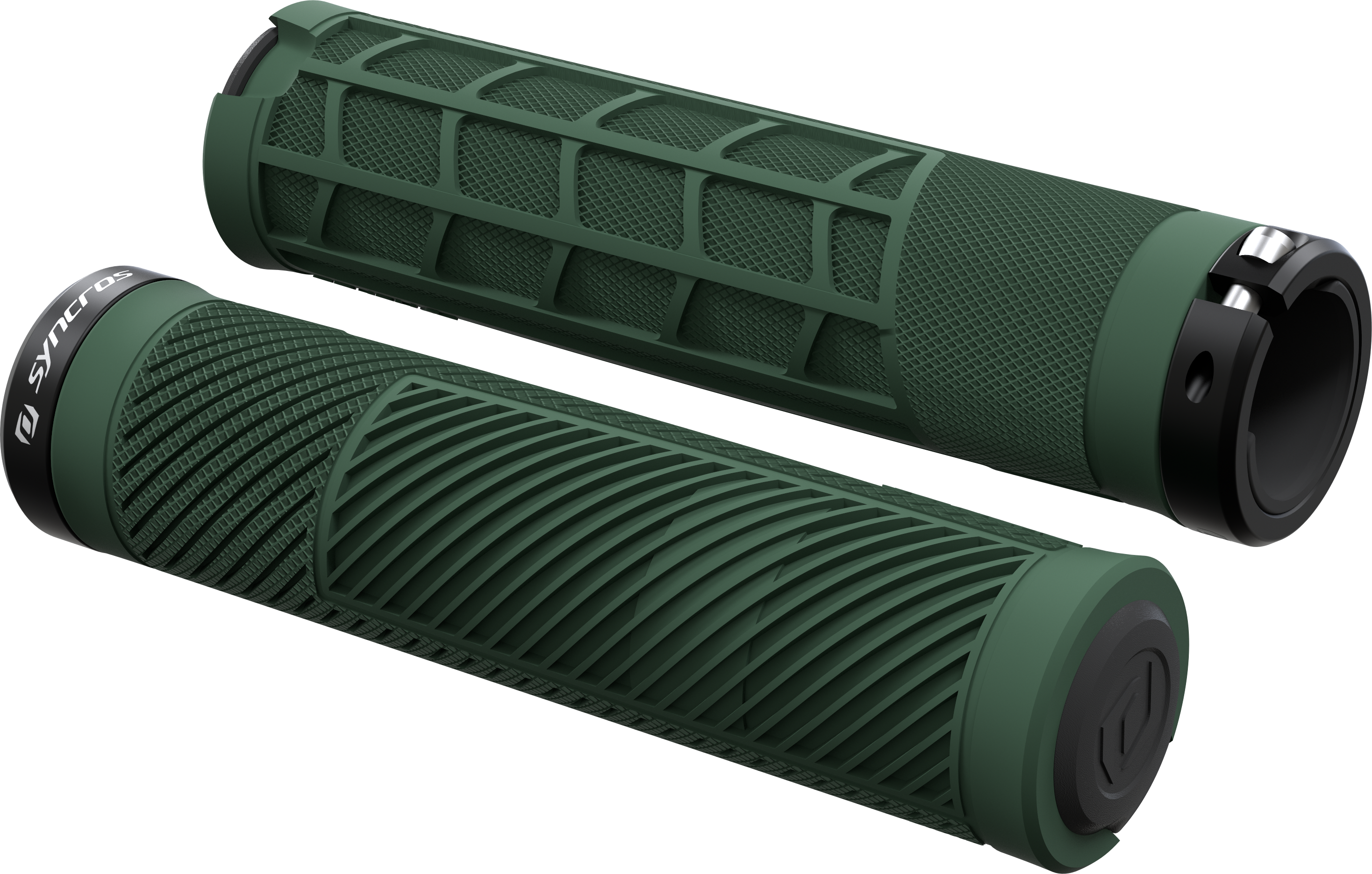 Tilbehør - Cykelhåndtag - Syncros Grips AM Lock-On Håndtag - Deep Green