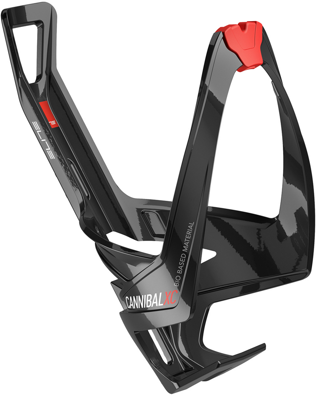 Tilbehør - Flaskeholdere - Elite Bottle Cage Cannibal XC Bio Based Dunkholder - Black/Red