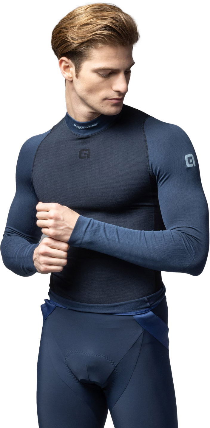 Alé KLIMA INTIMO ML LS Baselayer - Nero - Blu Marino/Black-Navy Blue
