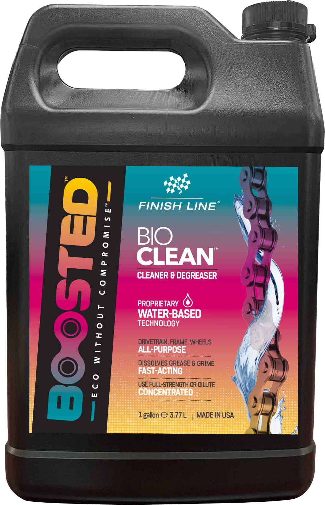 Finish Line BOOSTED™ Bio Clean degreaser 3.8L (1gallon) bøtte