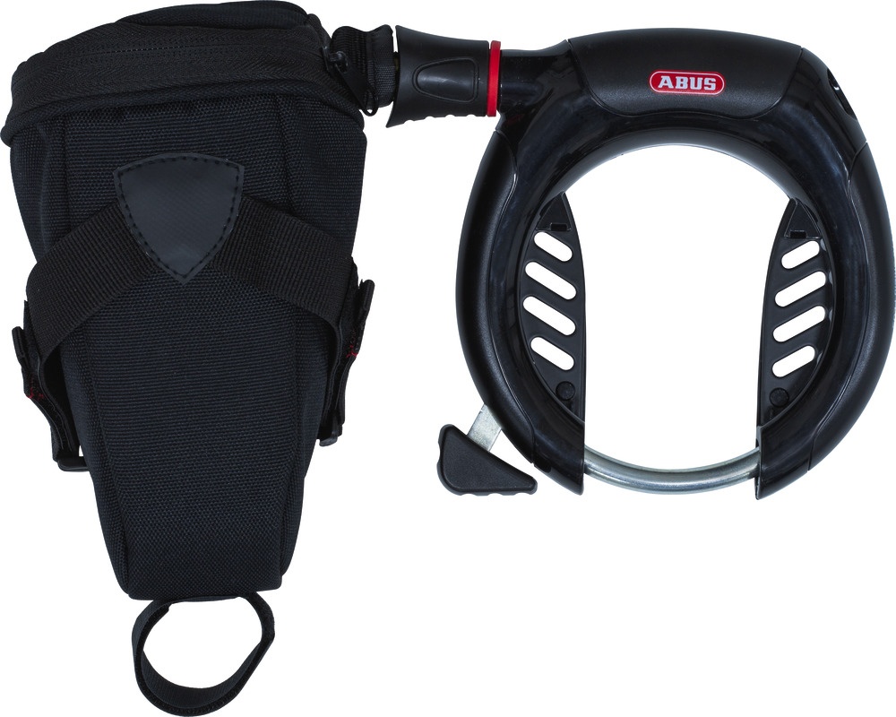 #1 - Abus Ringlås 5955 Pro Shield m/kæde 100cm og taske X-PLUS - Sort