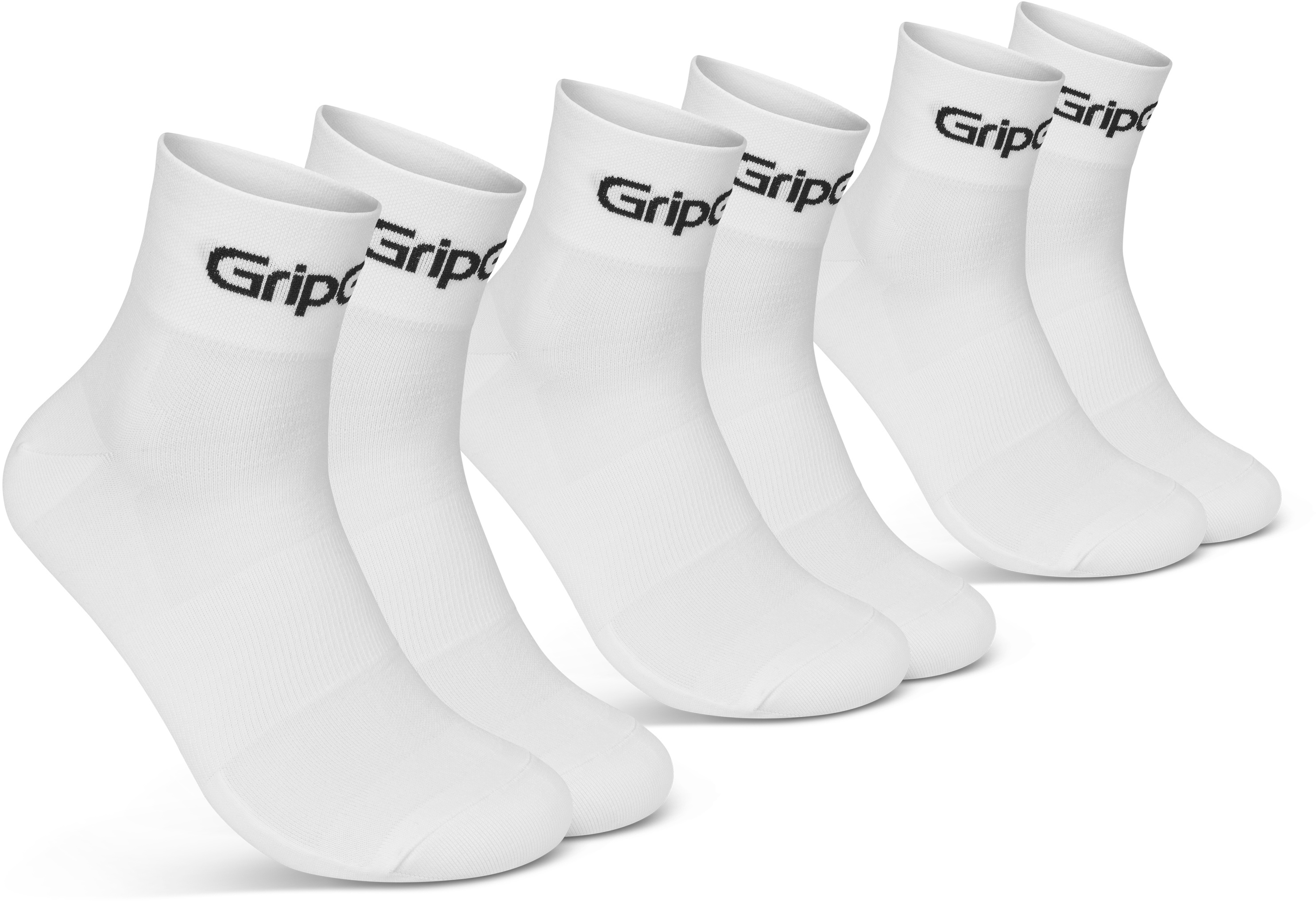 GripGrab RIDE Low Cut Sokker 3-Pack - White