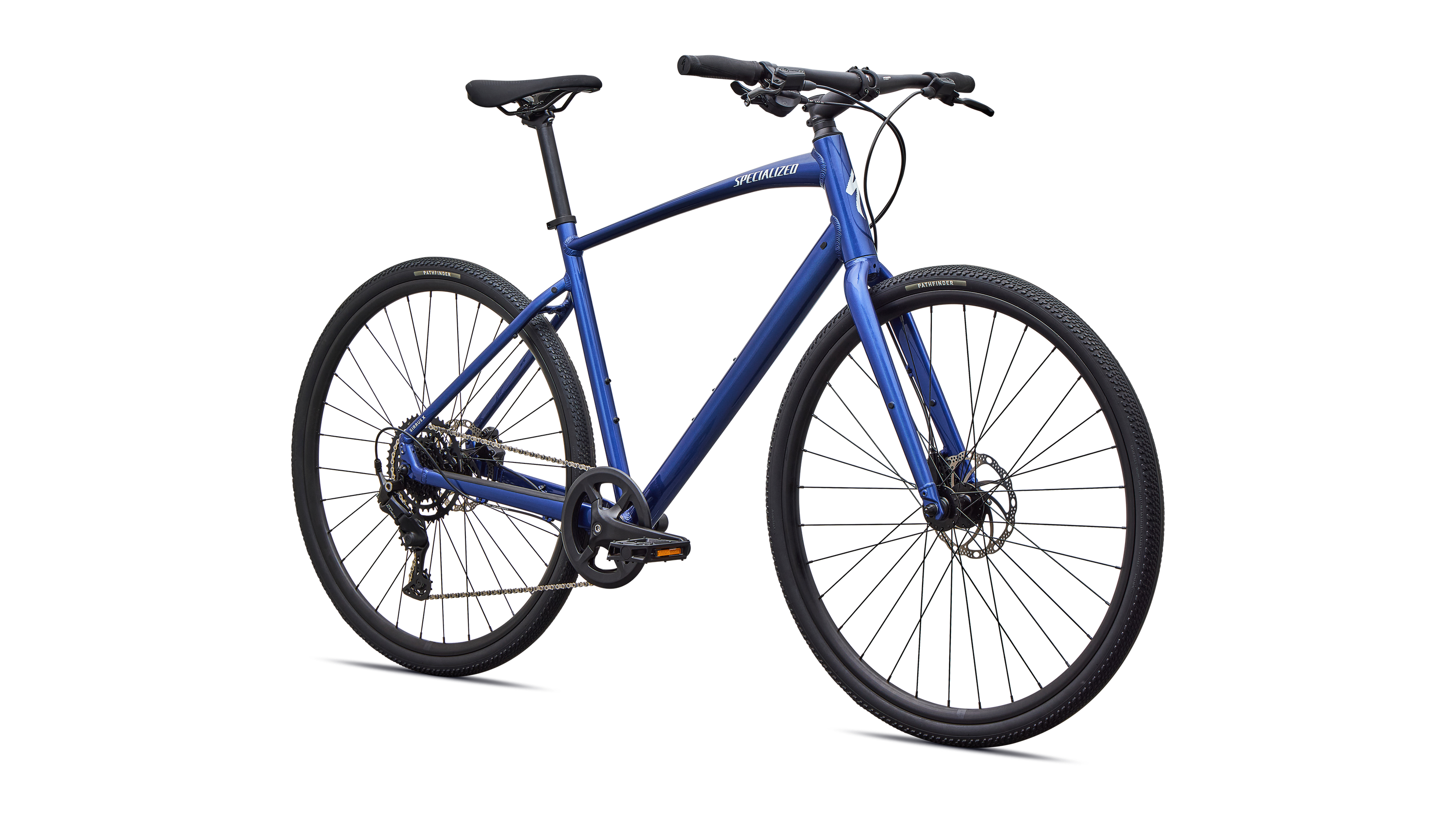 Cykler - Herrecykler - Specialized Sirrus X 2.0 2027 - Gloss Pacific Blue / Metallic White