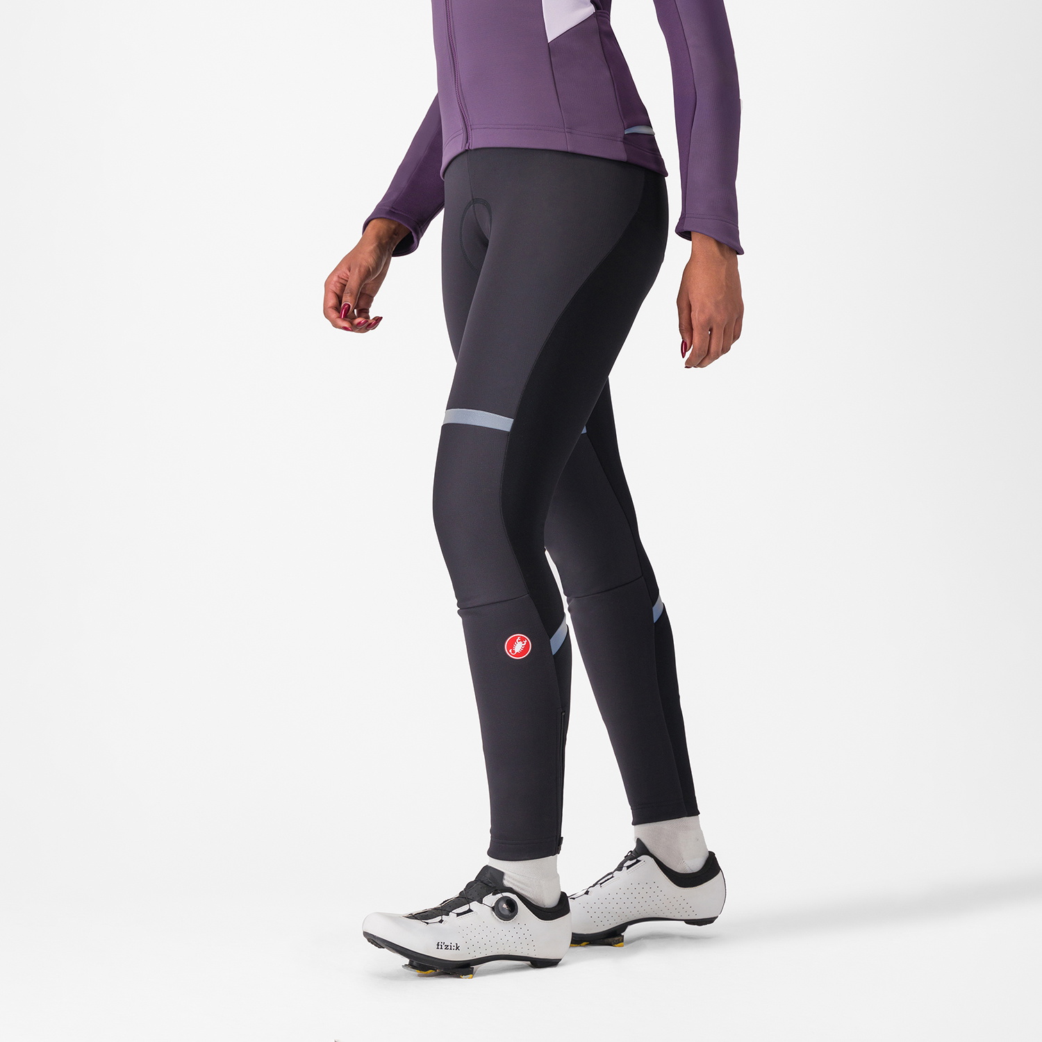 Beklædning - Cykelbukser - Castelli POLARE 2 W BIBTIGHT - Black