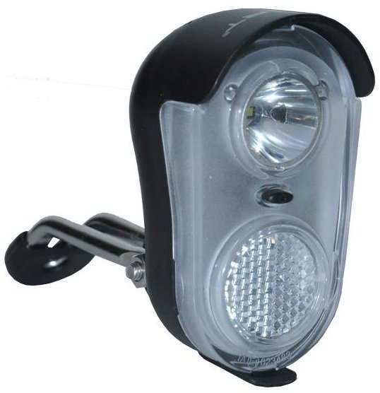 Smart SMART Forlygte front m.refleks 7LUX centerbolt mont. BL130W Tilbehør > Cykellygter