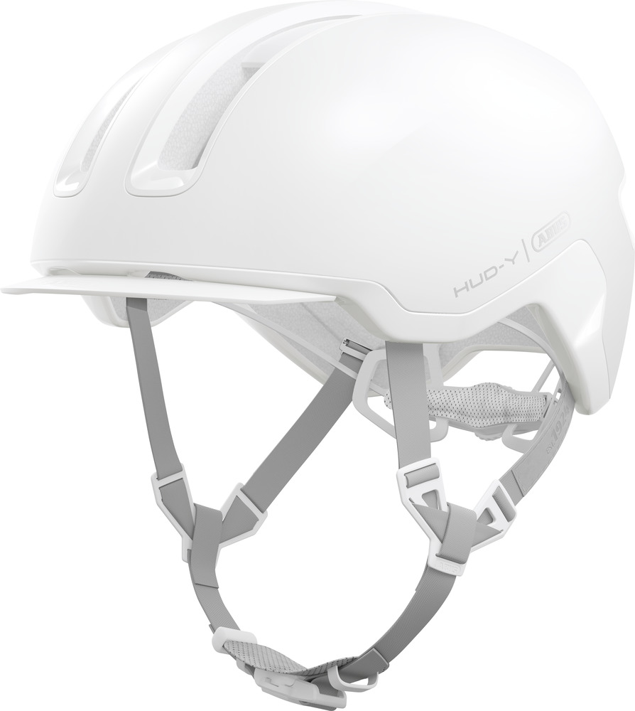 Beklædning - Cykelhjelme - Abus Hud-Y m. LED - Pure White