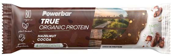 Tilbehør - Energiprodukter - Energibar - PowerBar True Organic Protein Bar - Hazelnut Cocoa - 45g