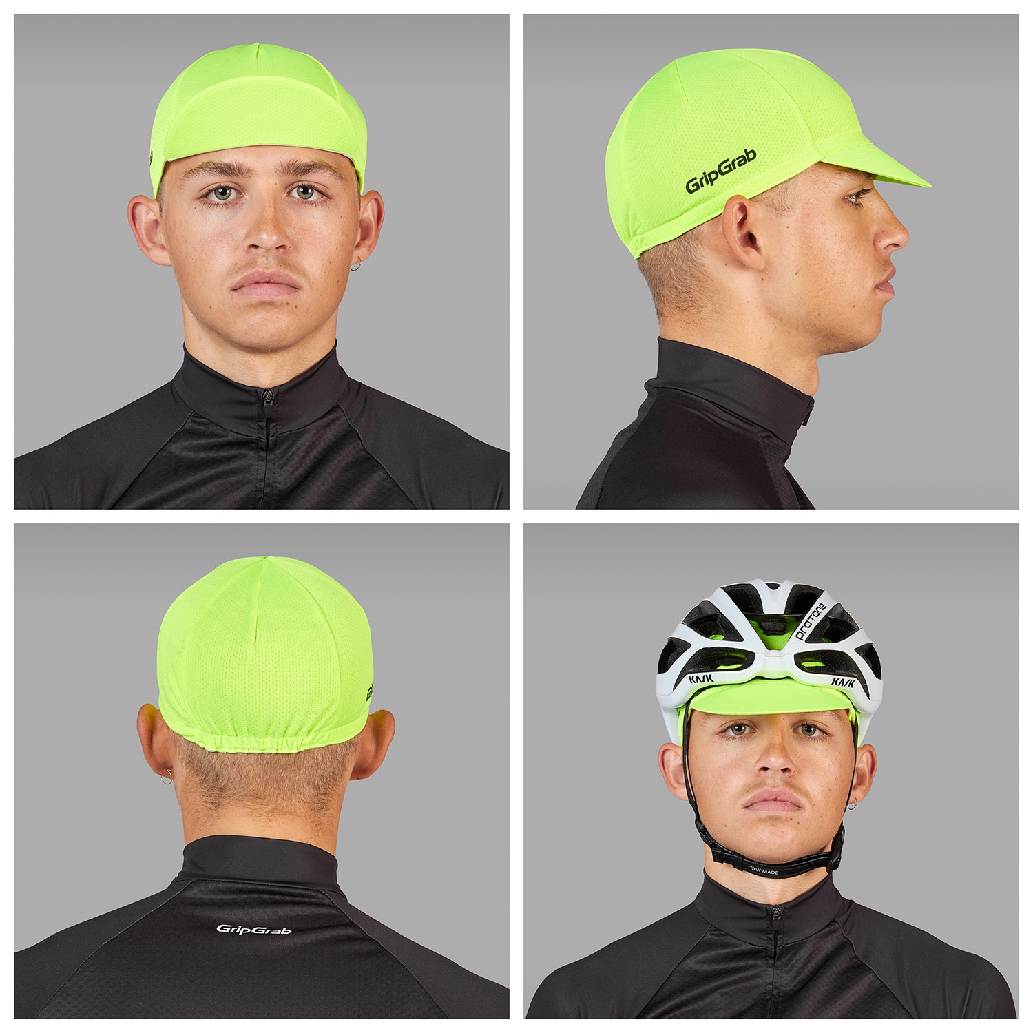 Beklædning - Cykelkasketter - GripGrab Letvægts Summer Cycling Cap - Yellow Hi-Vis