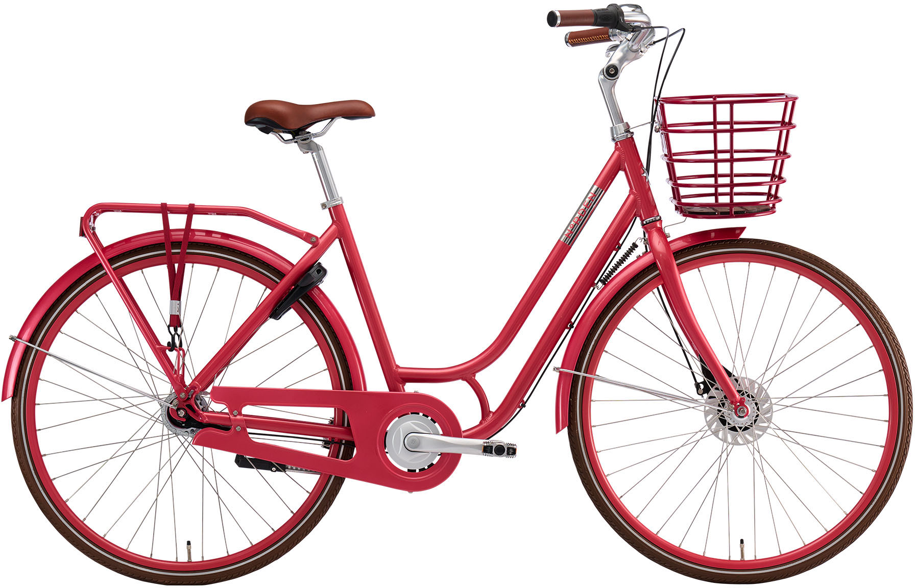 Norden Ellen 7g Dame - Satin Rød