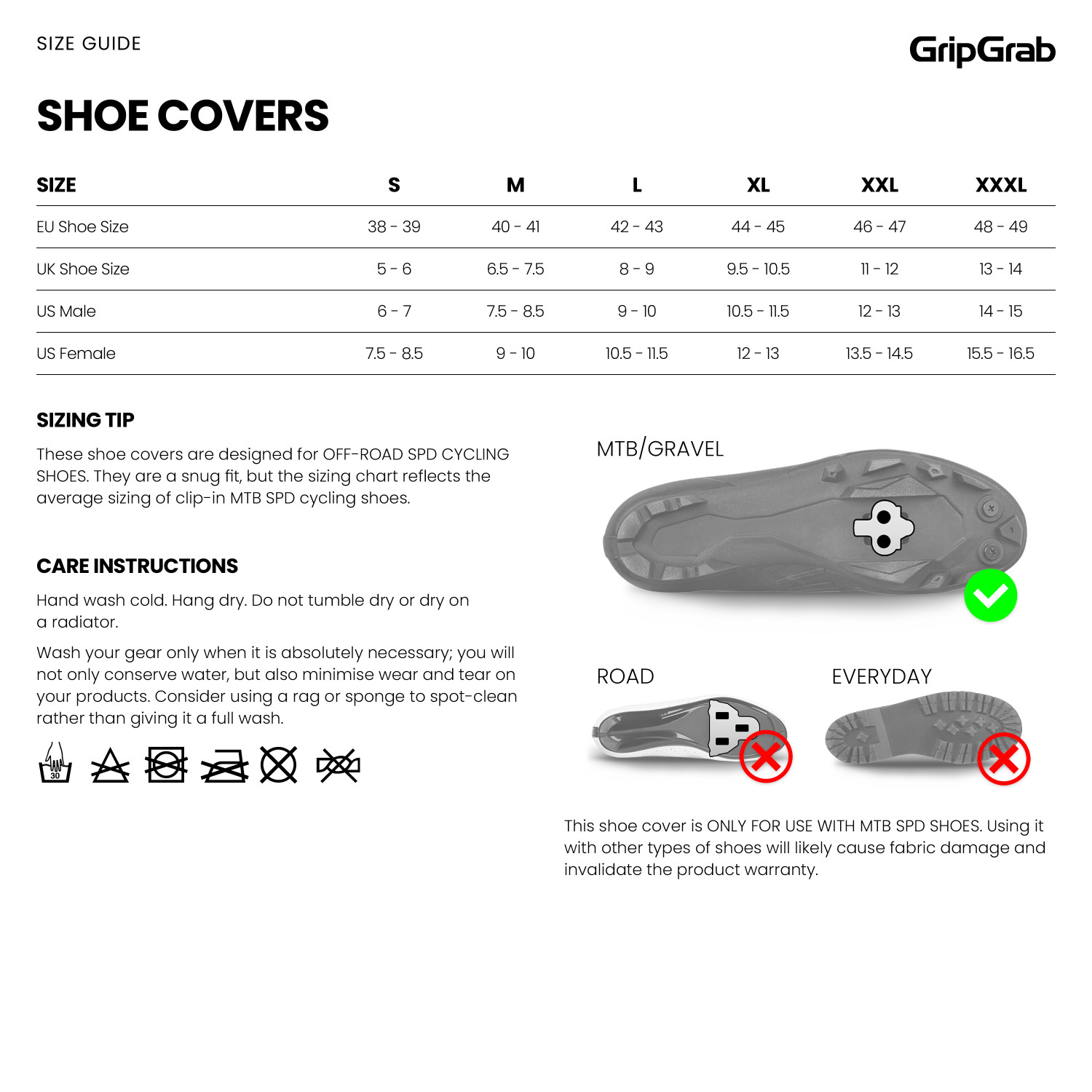 Beklædning - Skoovertræk - GripGrab Arctic 2 Vandtæt 'Deep Winter' Gravel Skoovertræk - Black