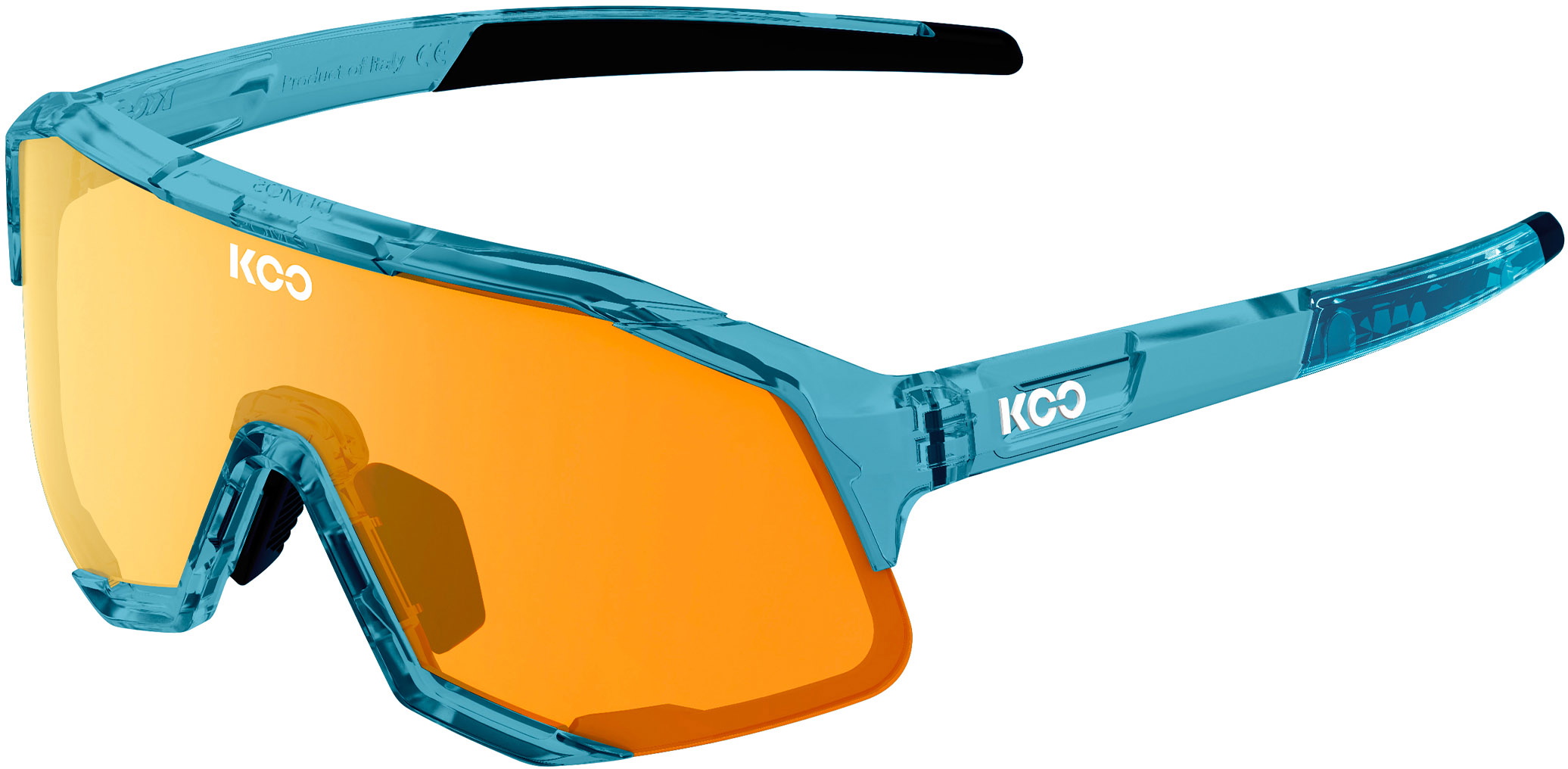 Billede af KOO Demos Cykelbriller - Blue Glass - Orange Mirror Lens