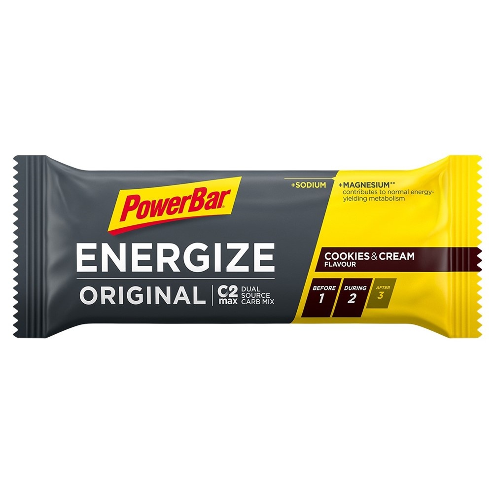 Tilbehør - Energiprodukter - PowerBar Energize Cookies & Cream - 55g
