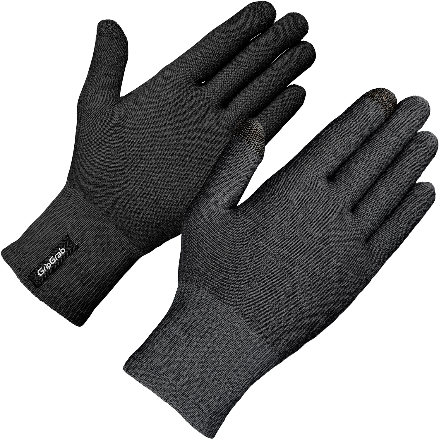 GripGrab Merino Liner - Touchskærm cykelhandske - Sort - Str. XL/XXL