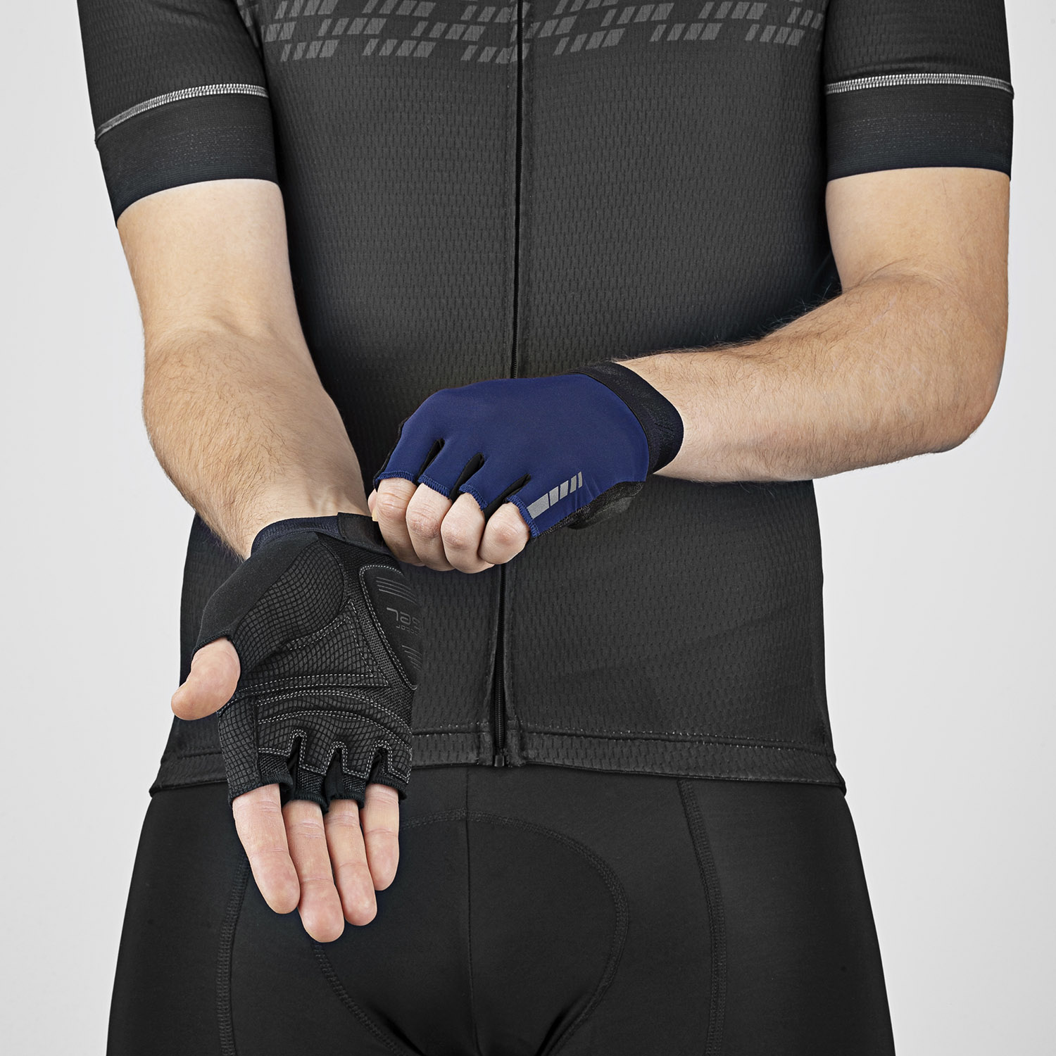 Beklædning - Cykelhandsker - GripGrab World Cup Padded Short Finger Cykelhandske 2 - Navy Blå