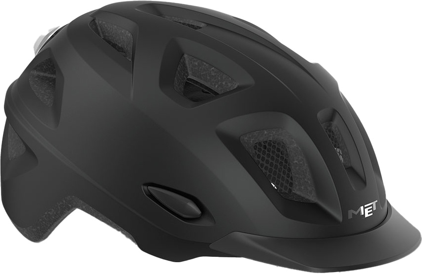  - MET Helmet Mobilite m. LED lys MIPS - Sort
