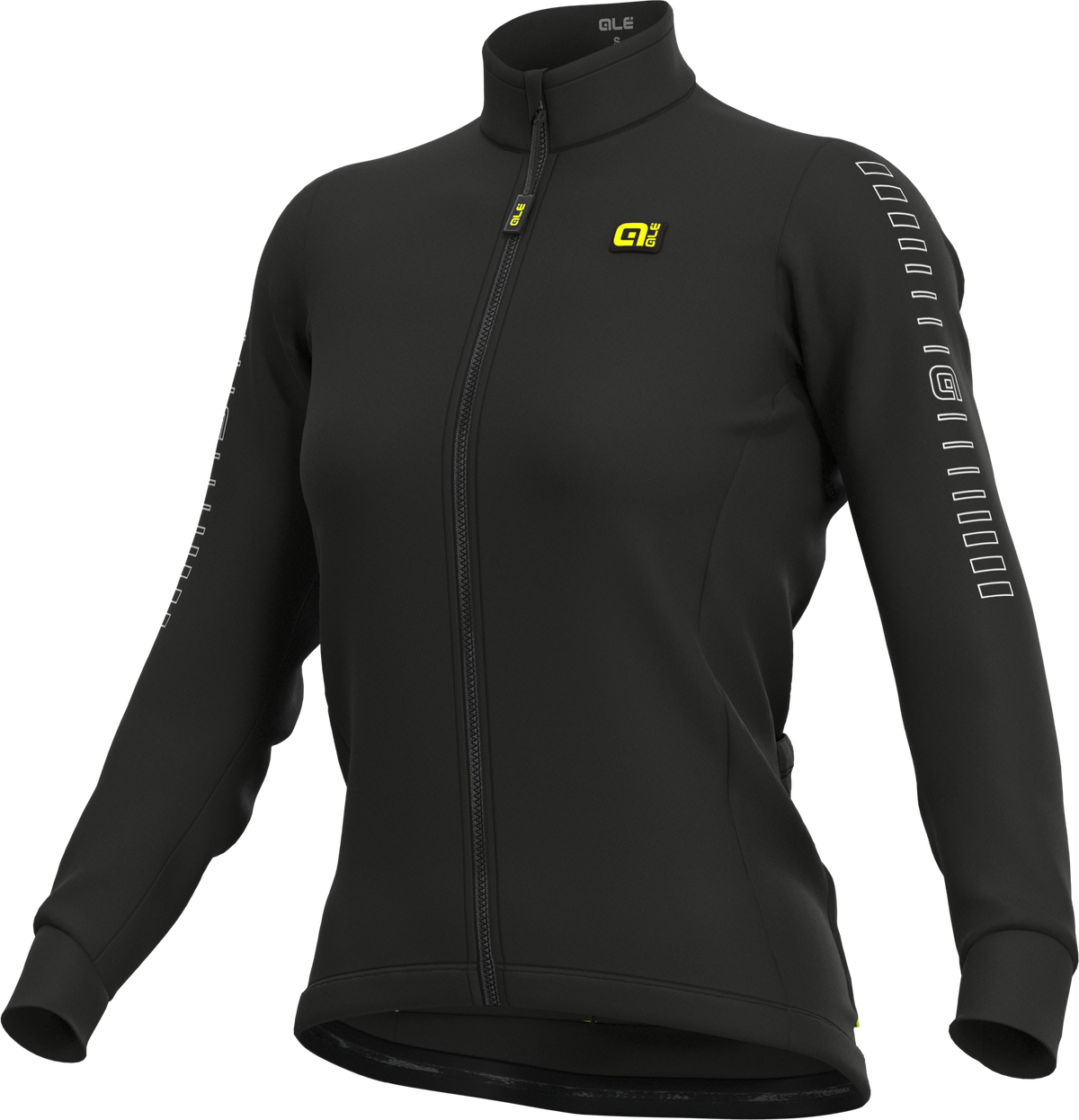 Alé Spring/Fall Jersey Solid Fondo Dame - Sort