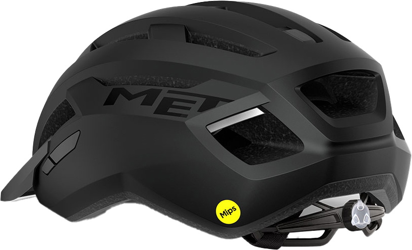 Beklædning - Cykelhjelme - MET Helmet m. LED lys Allroad MIPS - Sort