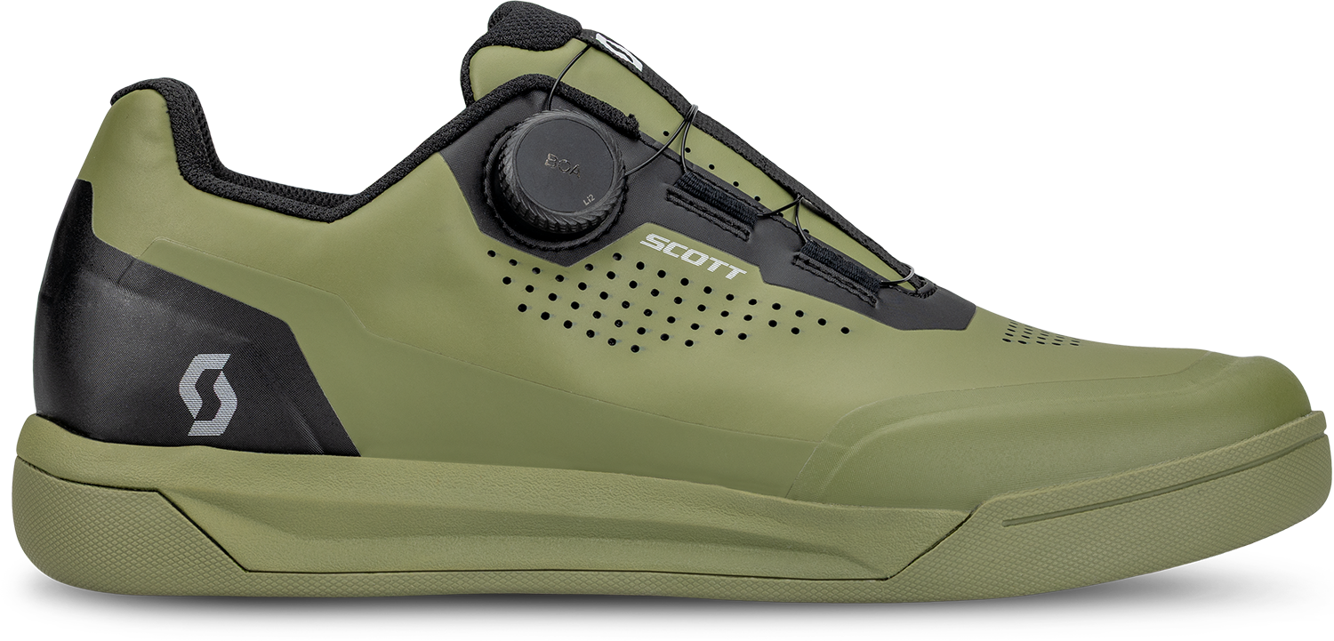 Beklædning - Cykelsko - Scott MTB Volt Evo Flat BOA Sko - Olive Green