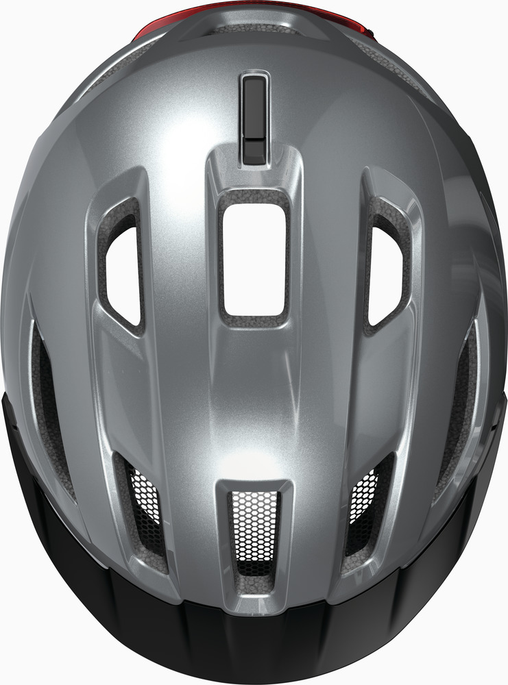 Beklædning - Cykelhjelme - Abus Hjelm Urban-I 4.0 m. LED - Graphite Silver