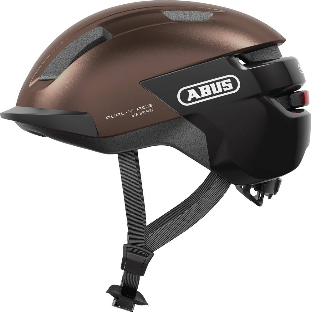 Billede af Abus PURL-Y ACE m. LED lys - Metallic Copper (elcykel hjelm)