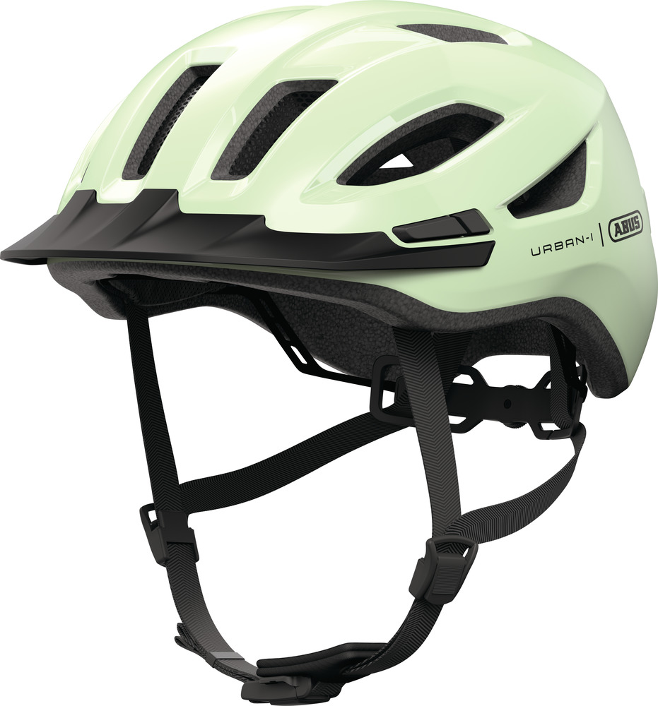 Beklædning - Cykelhjelme - Abus Hjelm Urban-I 4.0 m. LED - Pistacchio Green