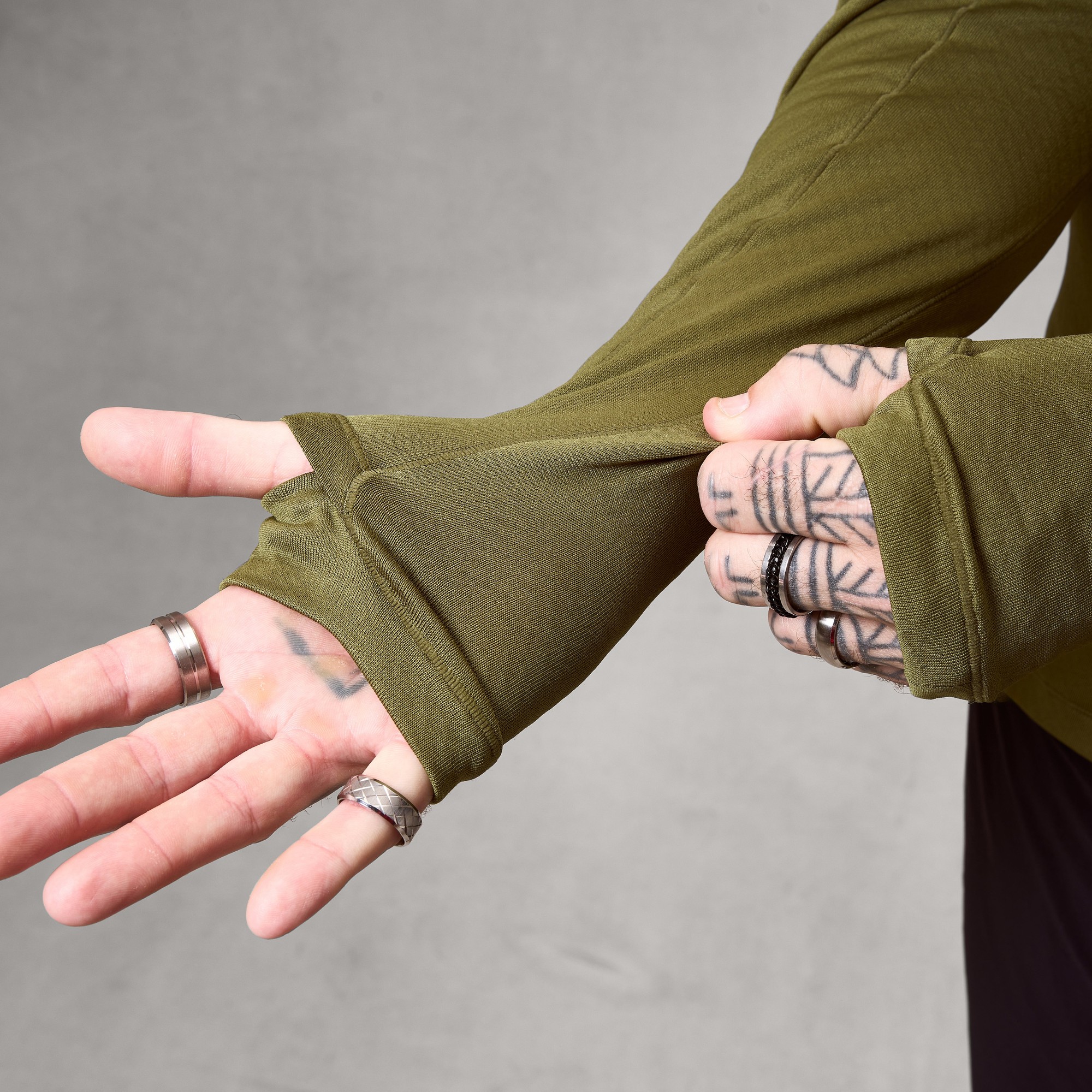 Beklædning - Cykeltrøjer - Endura AllTrack Rout Scuba Hoodie Fleece - Moss Green