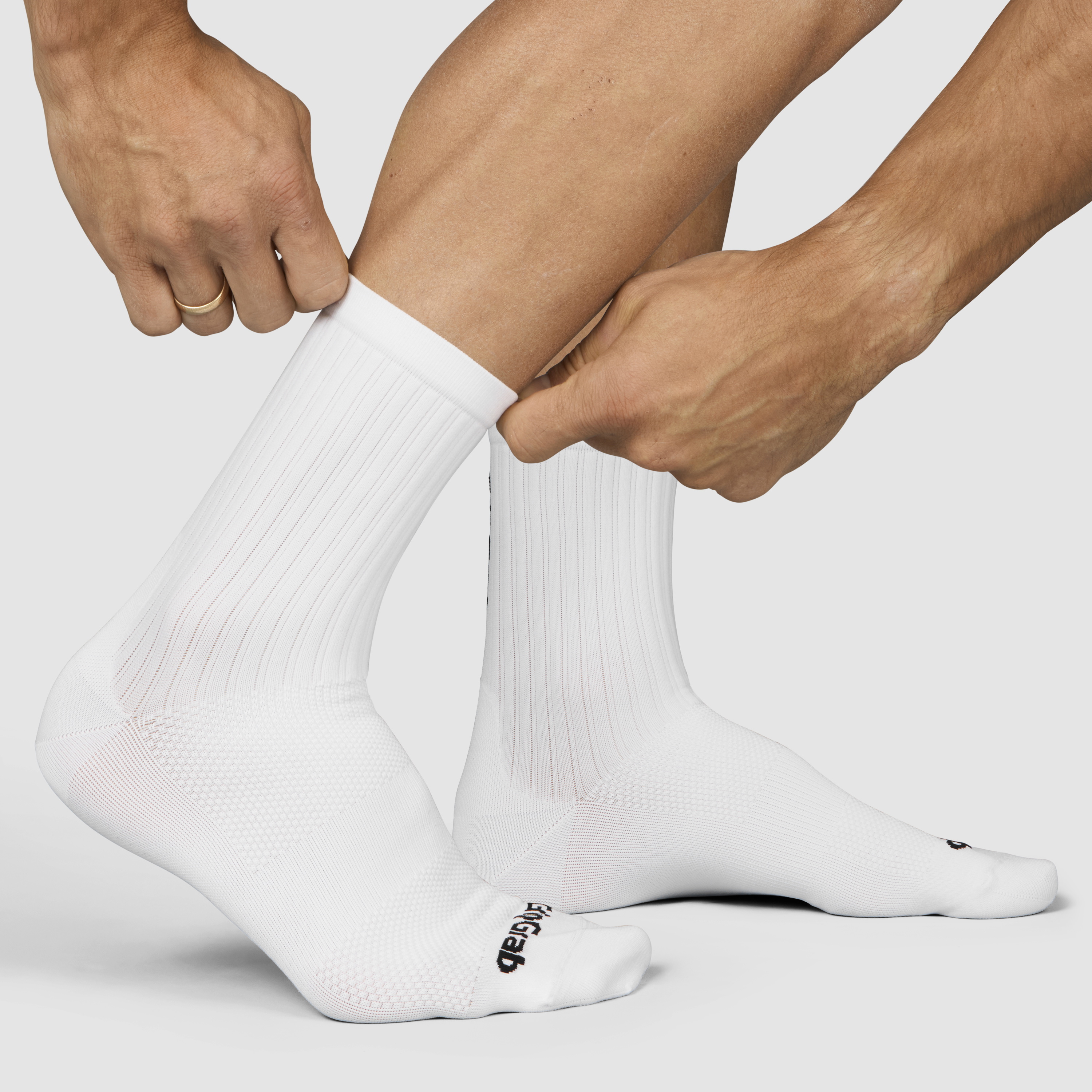 Beklædning - Sokker - GripGrab PACR Regular Cut Sokker - White