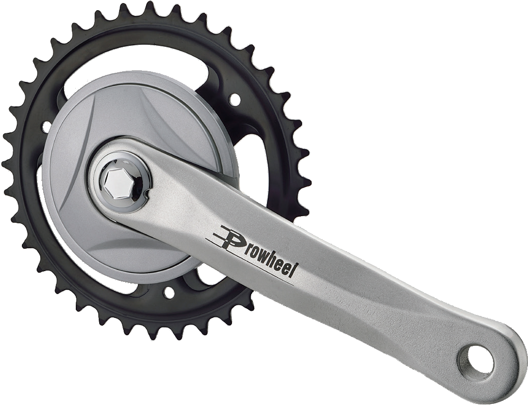 PRO Kranksæt 36T 127mm 3/32" Stål Enkeltklinge til Børnecykel Sort