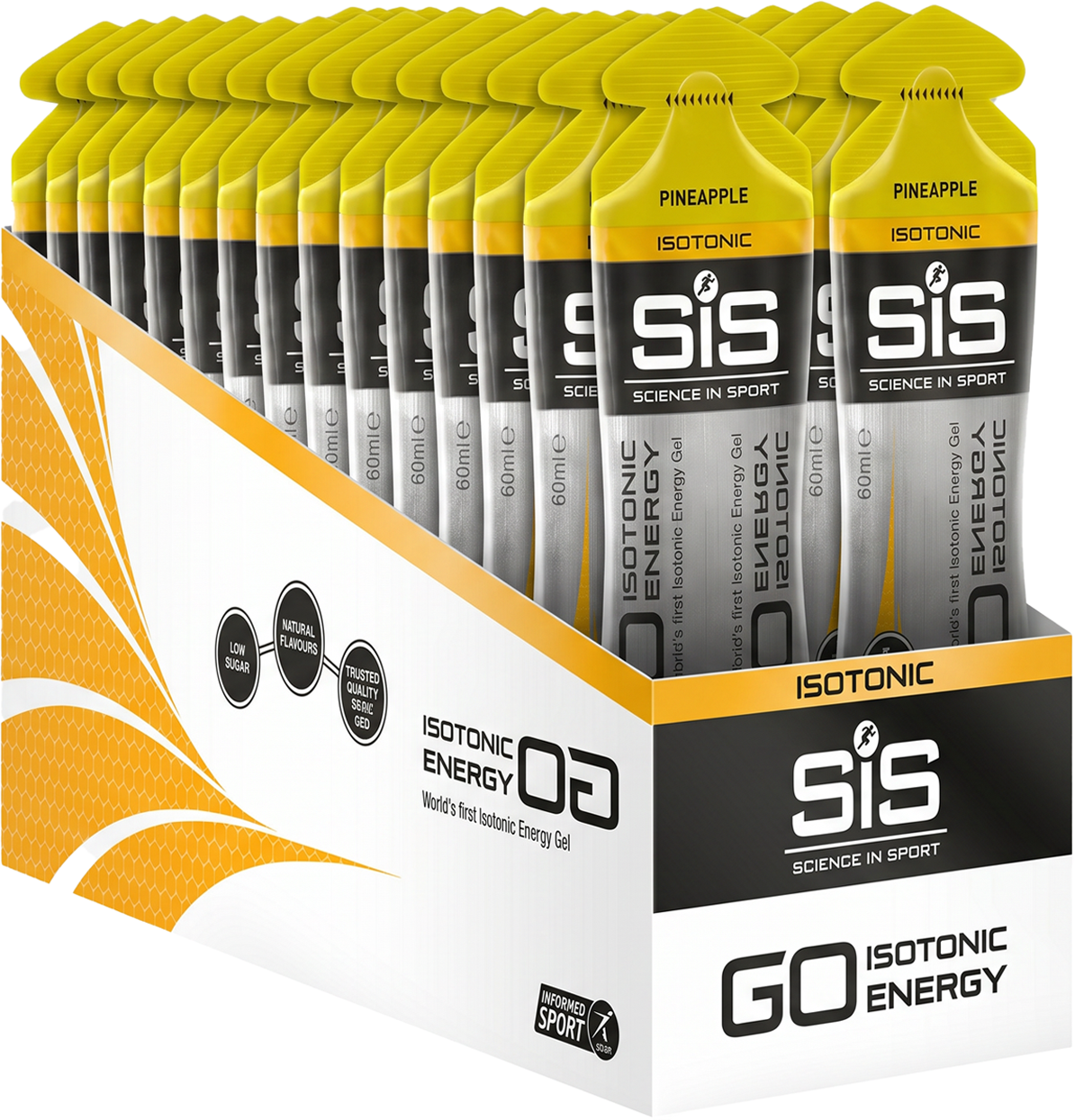 SIS Go Isotonic Energy Gel Pineapple - 60ml (30 stk. kasse)