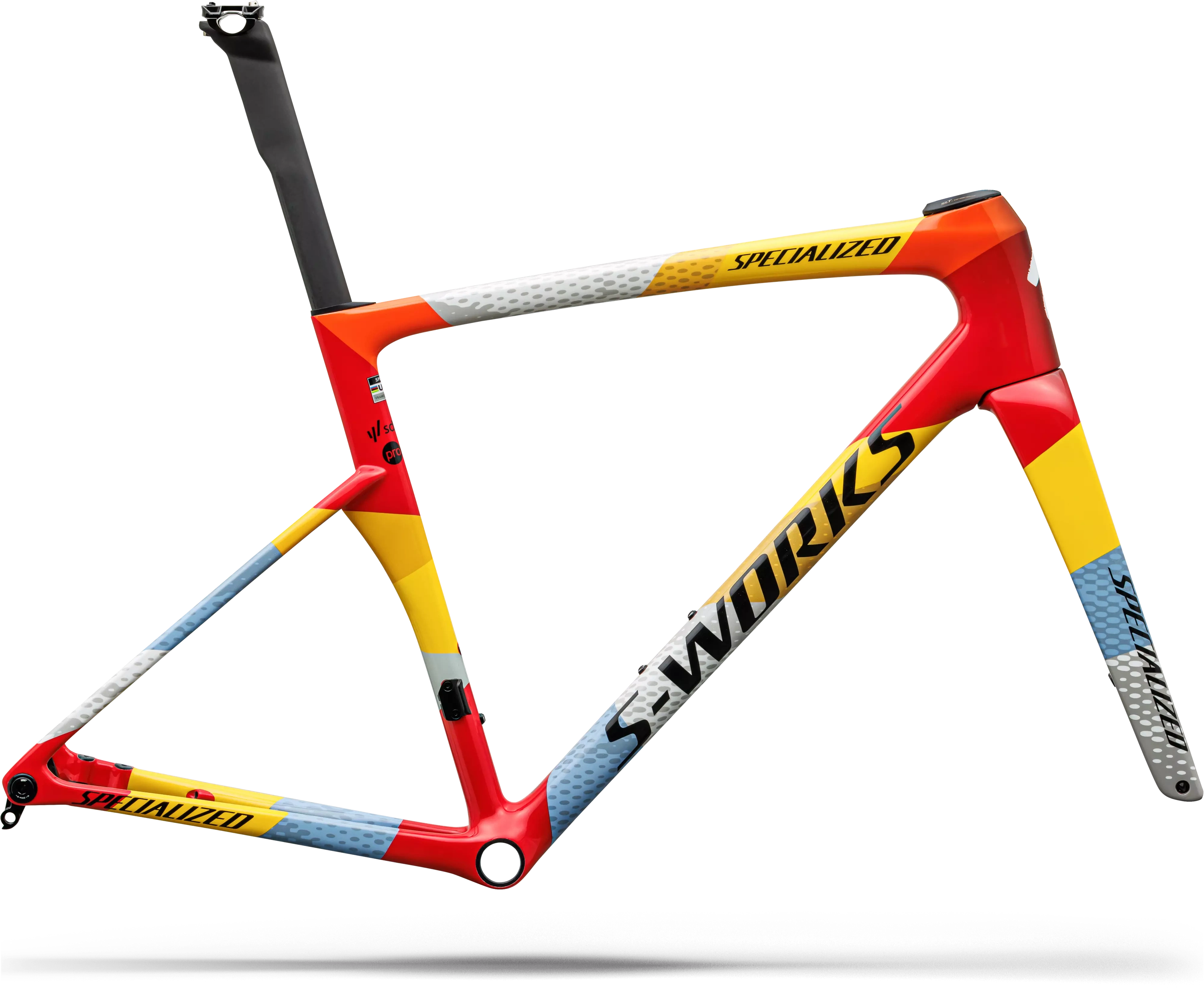 Specialized S-Works Tarmac SL9 Team Replica Frameset SD Worx - Protime 2027 - Gloss Vivid Red Specialized S-Works Tarmac SL9 Team Replica Frameset SD Worx - Protime 2027 - Gloss Vivid Red