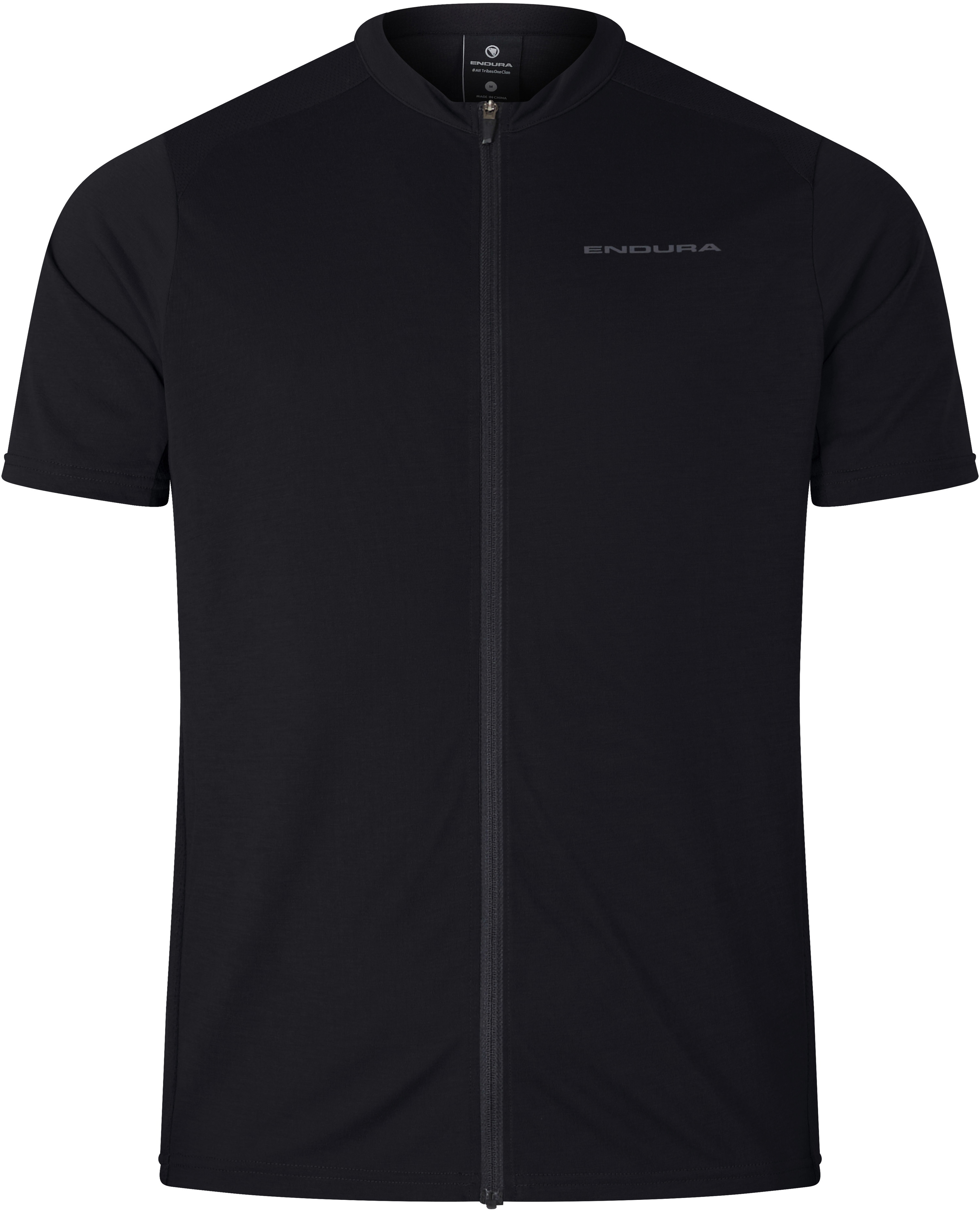 Endura Loop S/S Zipped Jersey - Black