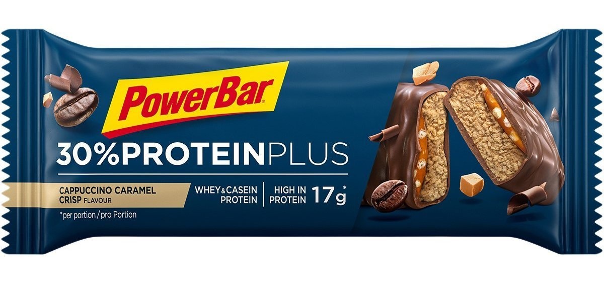 Tilbehør - Energiprodukter - PowerBar Protein Plus 30% - Cappuccino Caramel Crisp - 55g