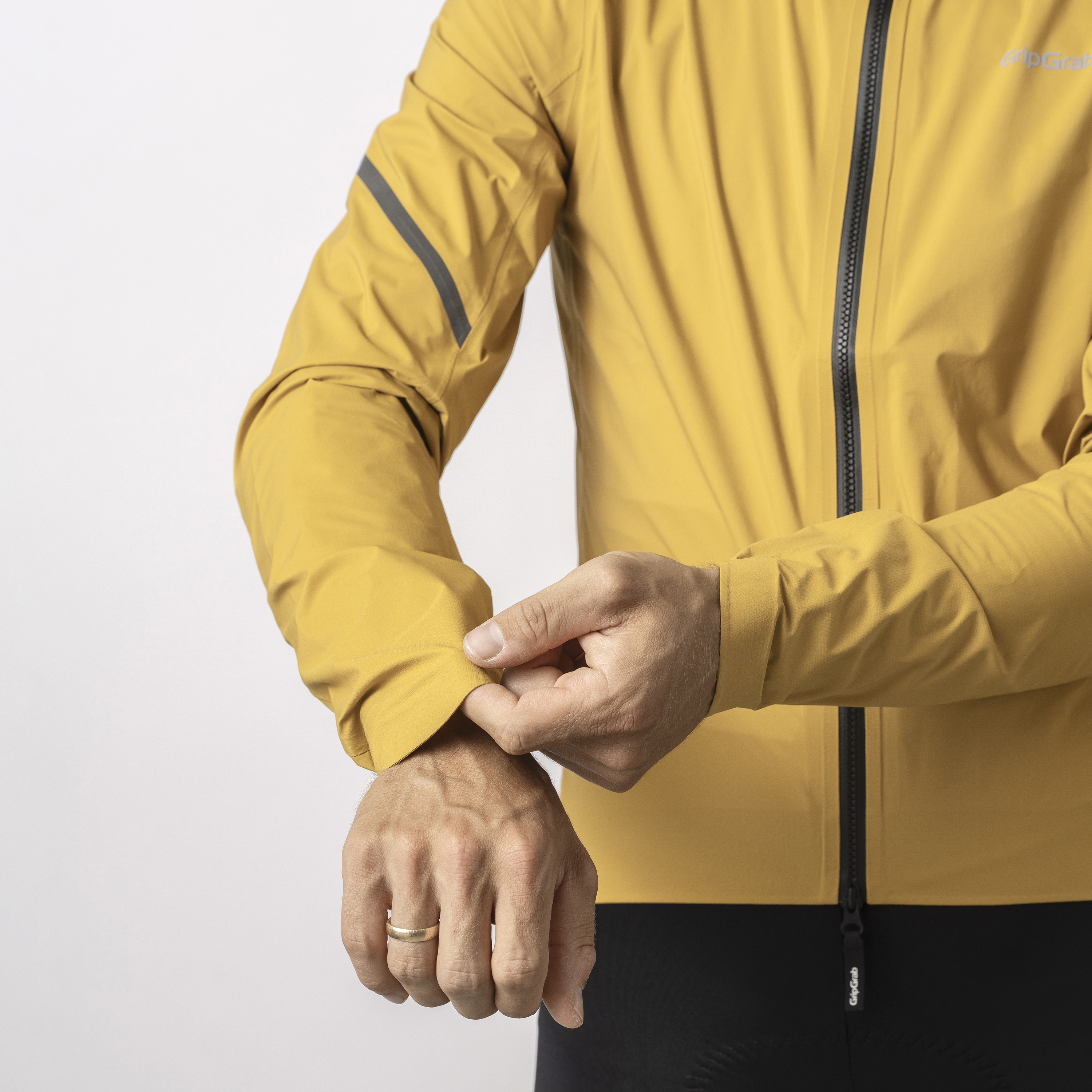 Beklædning - Cykeljakker - GripGrab Vandtæt PACR-letvægtsjakke - Mustard Yellow