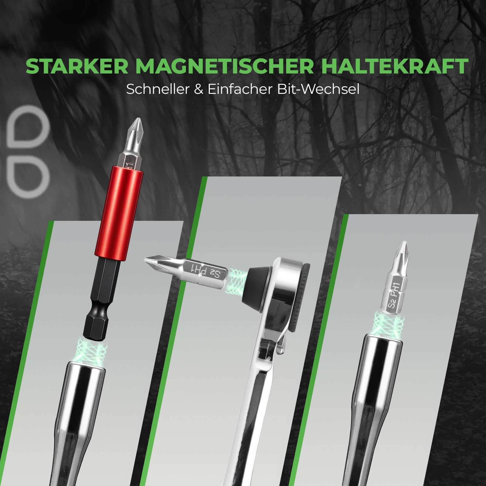 Tilbehør - Værktøj - RockBros Magnetisk Værktøjssæt m. Skraldenøgle