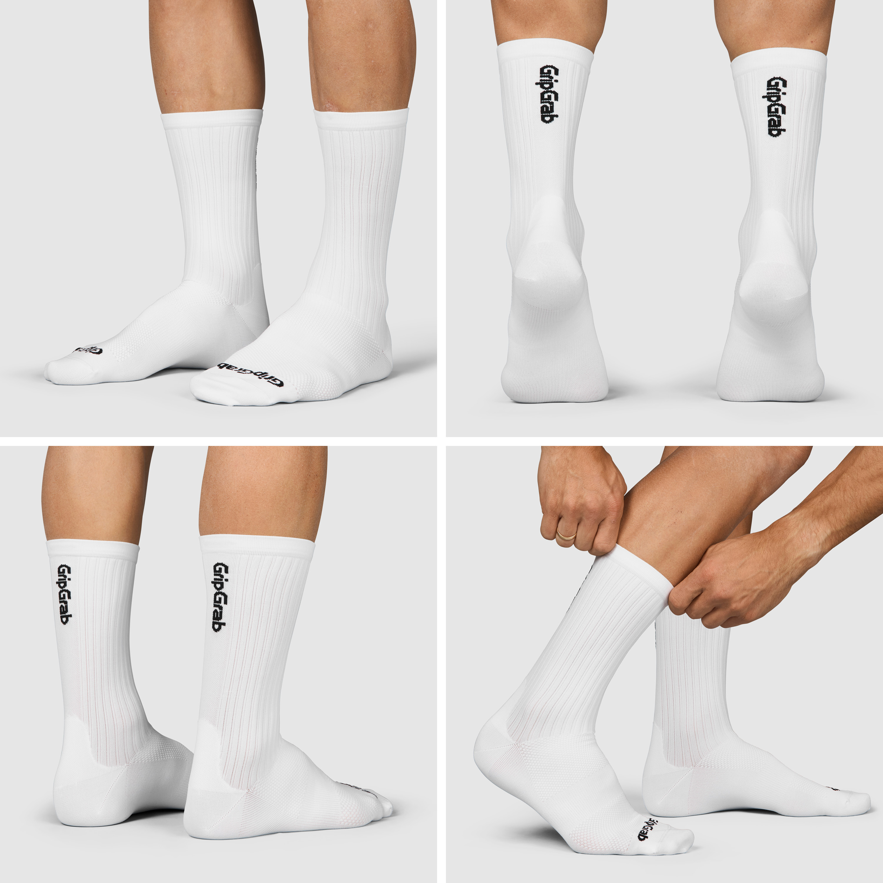 Beklædning - Sokker - GripGrab PACR High Cut Sokker - White