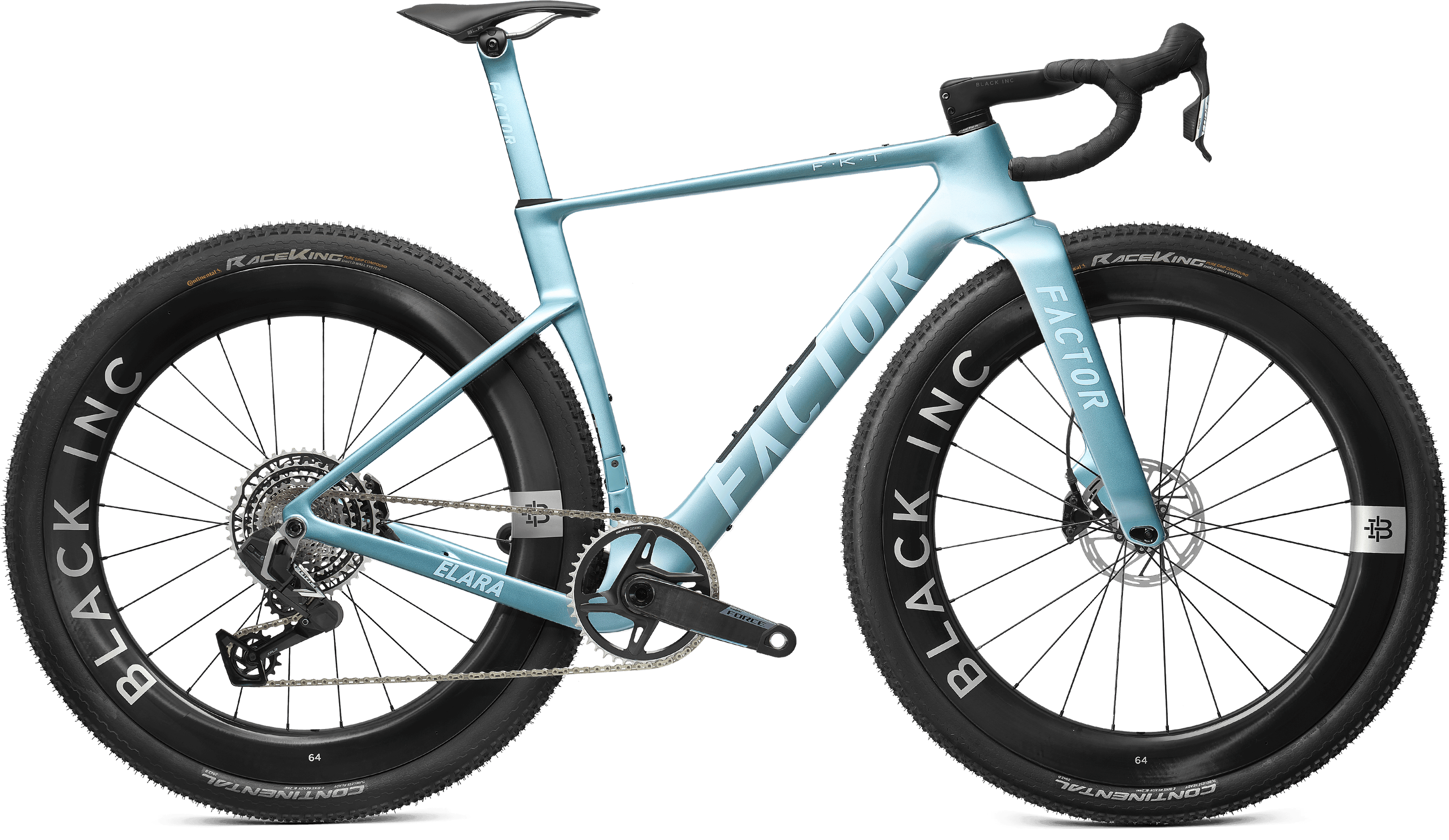 Factor ELARA GRAVEL SRAM FORCE XPLR Black Inc 64 2026 - Virescent Blue