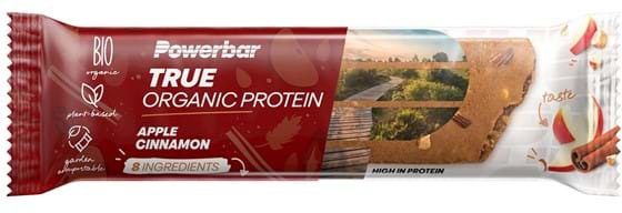 Se PowerBar True Organic Protein Bar - Apple Cinnamon - 45g hos Cykelexperten.dk