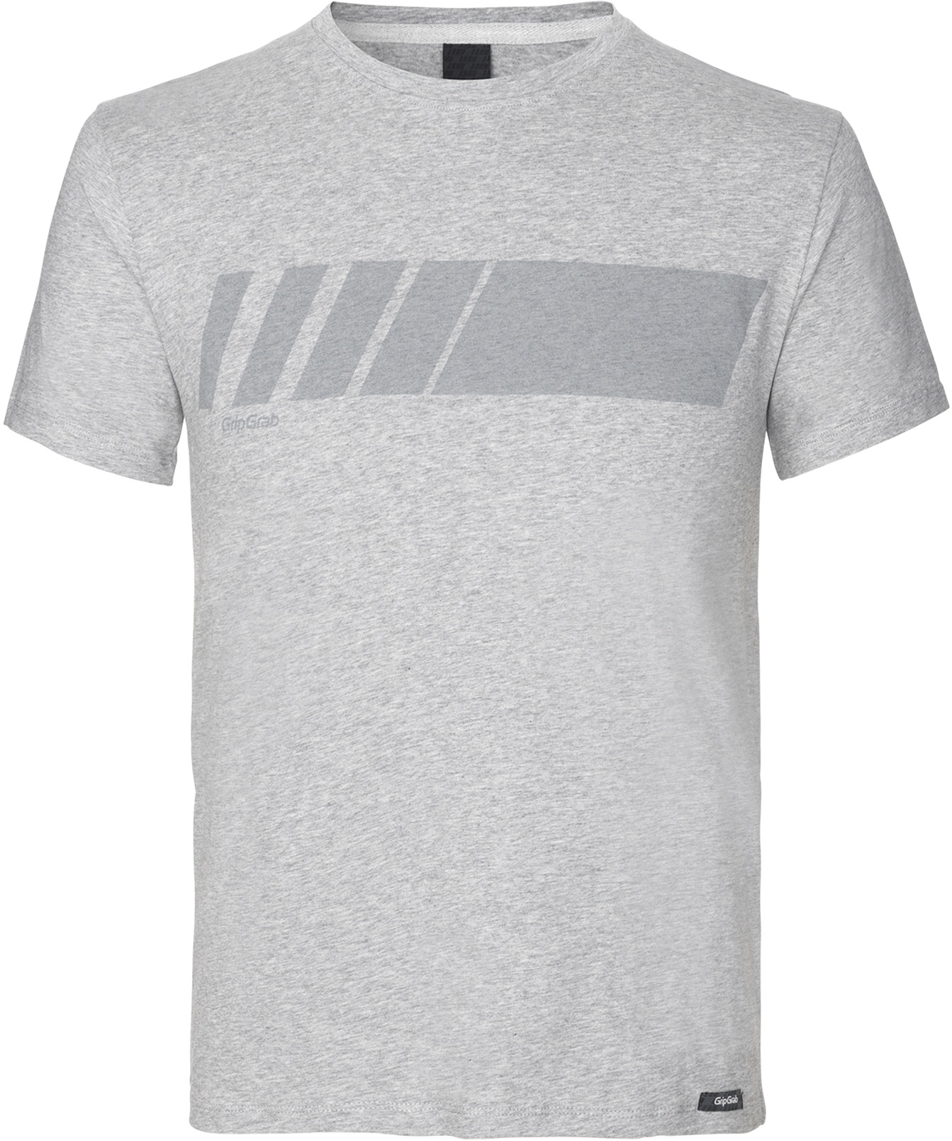 Beklædning - Merchandise - GripGrab Racing Stripe Kortærmet Økologisk Bomulds-T-shirt - Grå