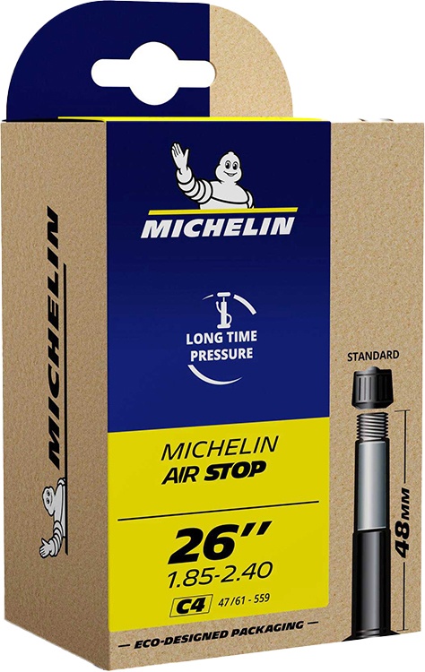 Reservedele - Cykelslanger - Michelin Airstop Tube 26x1.85-2.40 - Schrader 48mm