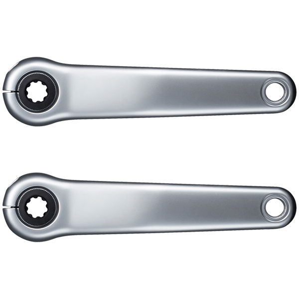 Shimano Shimano Pedalarm Set STEPS - Sølv Reservedele > Kranksæt